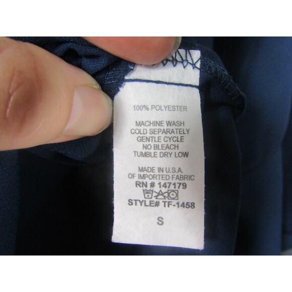 Abbeline Top Womens Medium Blue Whimsical Fairy Bell Sleeve Minimalist Neutral - Picture 6 of 8